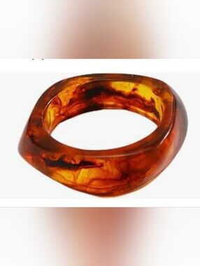 Tortoiseshell Look Chunky Bracelet